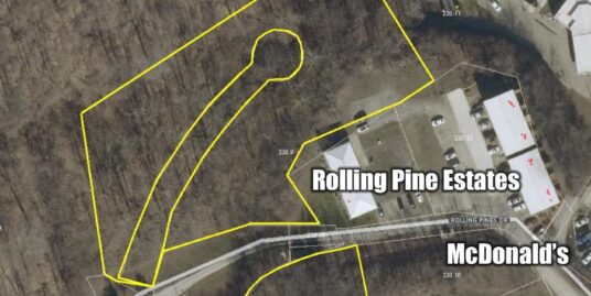 2.49 acres +/- undeveloped land near location near shopping